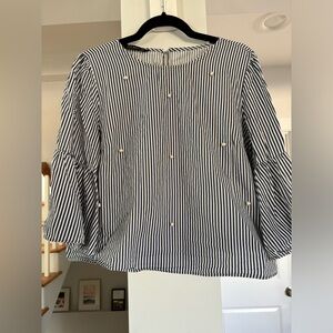 Zara Pearl Blouse - Size XL - Fits like M/L